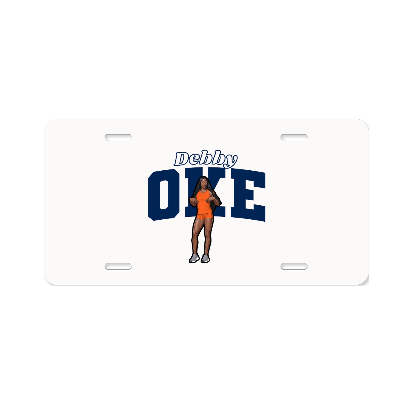 License Plate — Name Arch in Classic