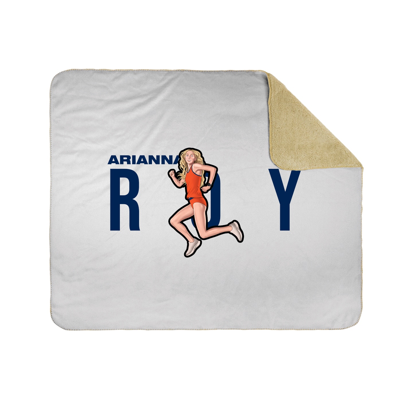 Throw Blanket — Player Name in White