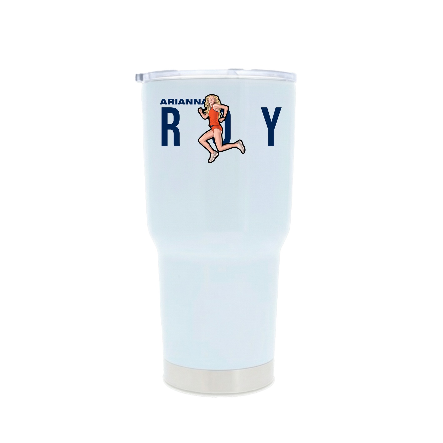 30oz Stainless Steel Tumbler — Player Name in White
