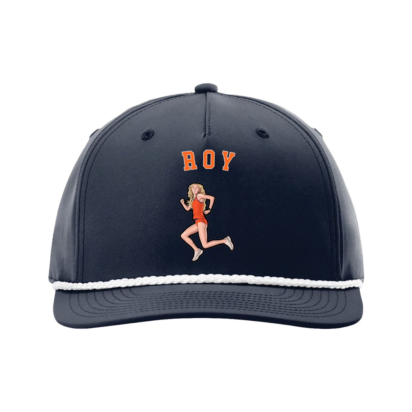 Five-Panel Classic Rope Cap — Shirsey Arch in Navy