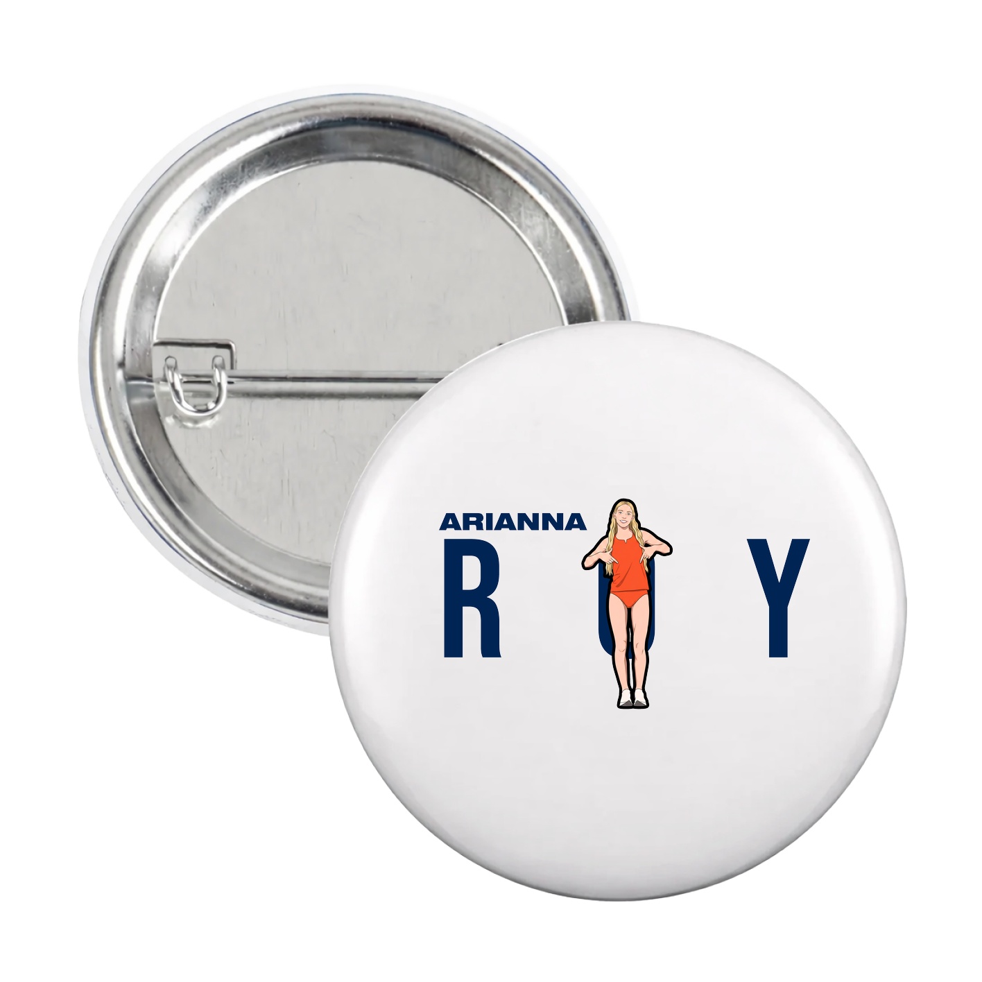 Game Day Button — Player Name in White