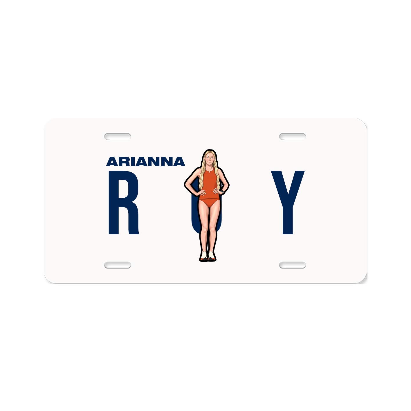 License Plate — Player Name in Classic