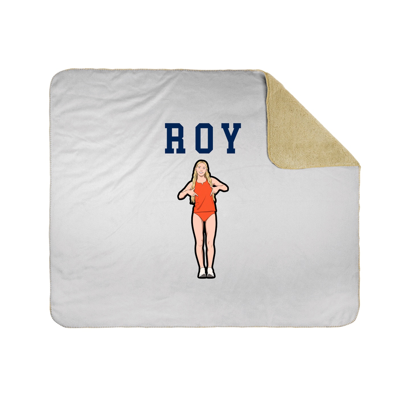 Throw Blanket — Shirsey in White
