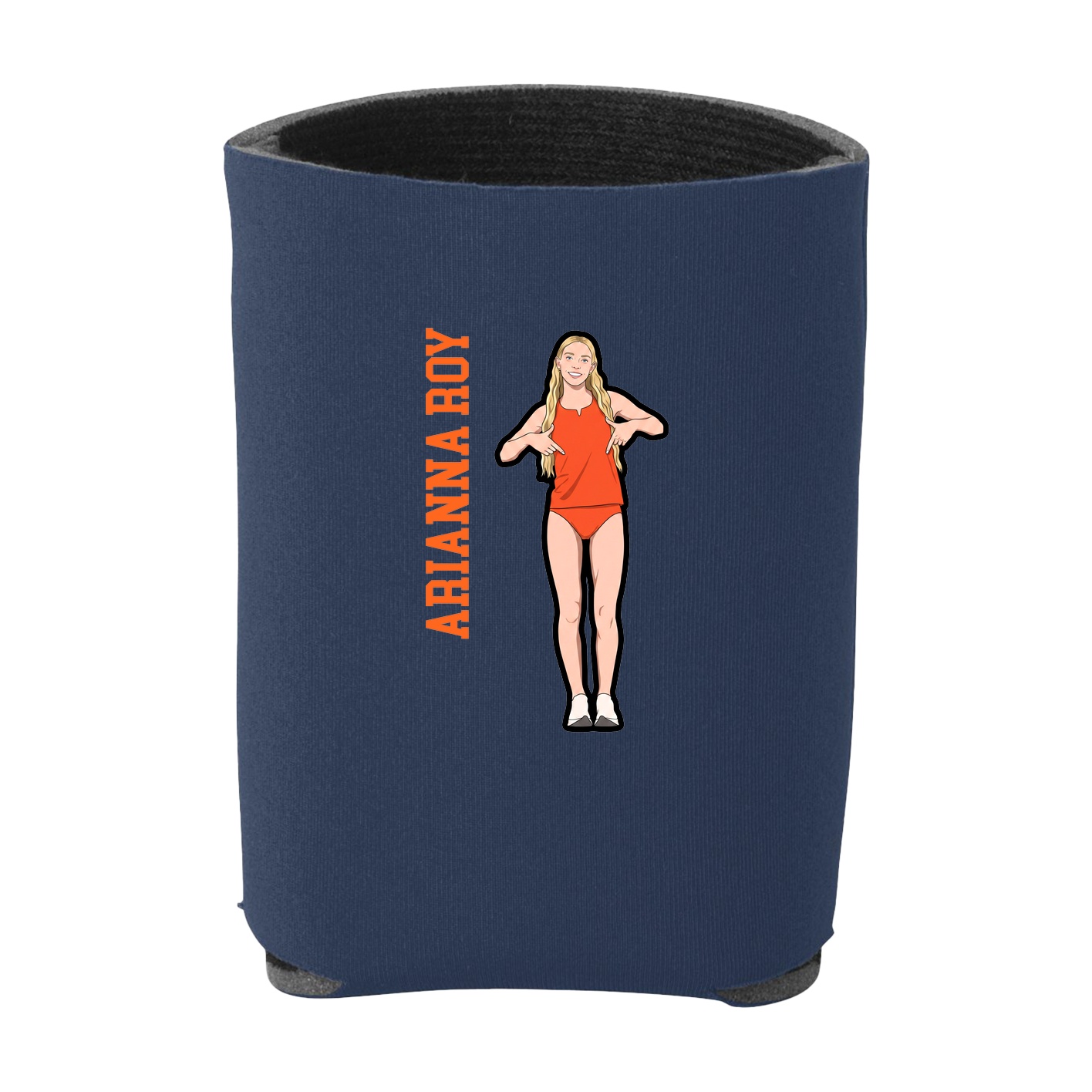 Can Holder — Name Vertical in Navy