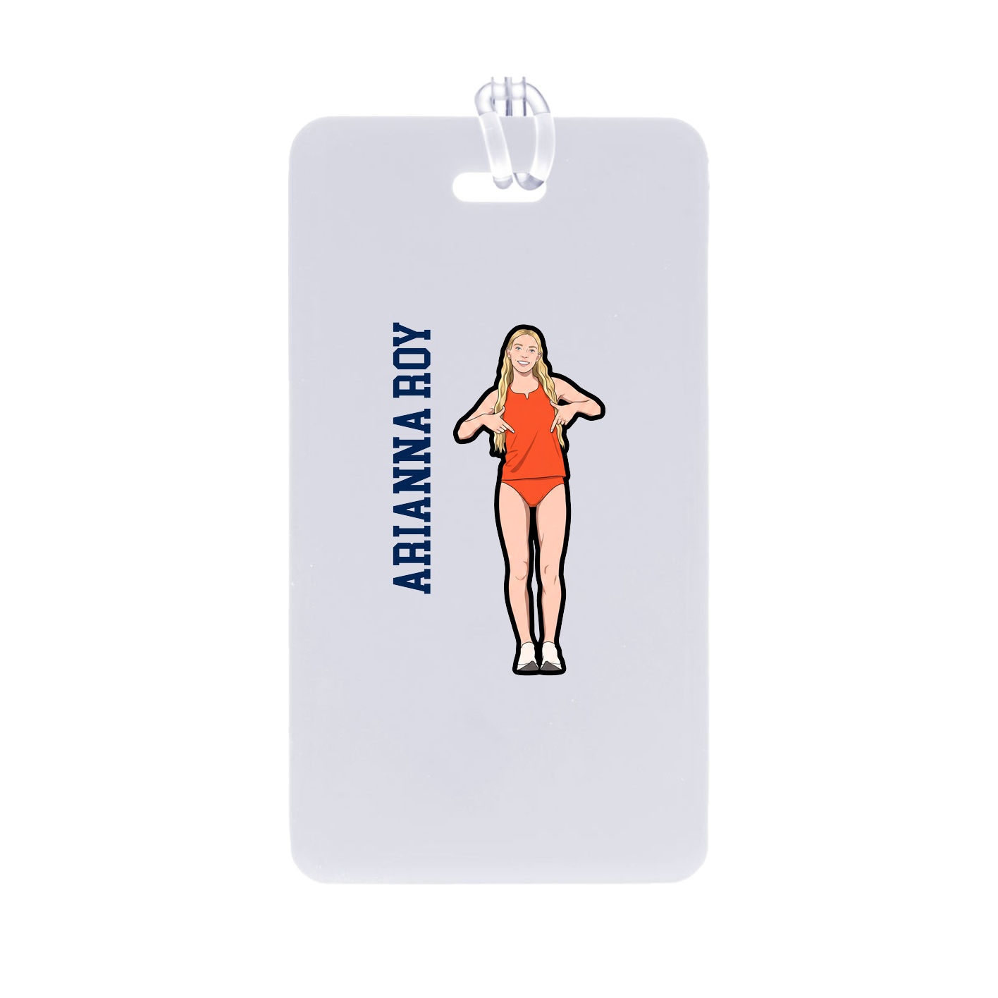 Bag Tag — Name Vertical in Classic