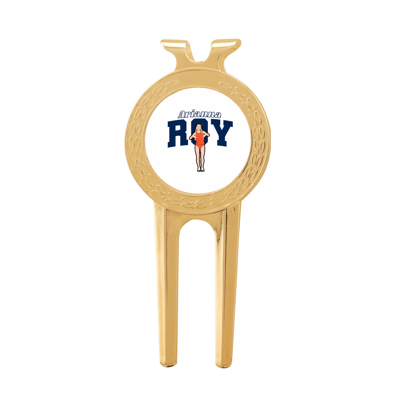 Divot Tool with Ball Marker — Name Arch in Classic
