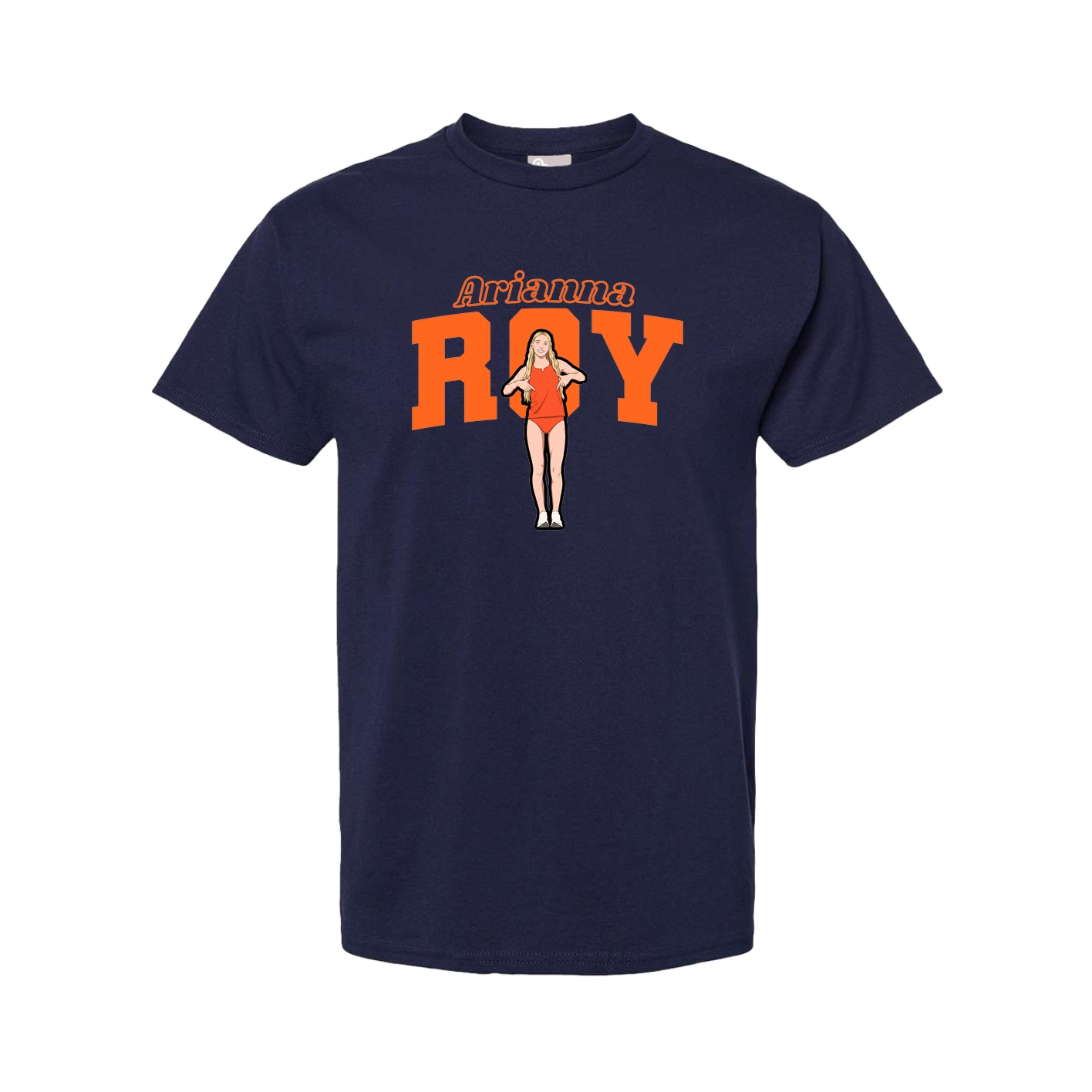 Youth Tee — Name Arch in Navy
