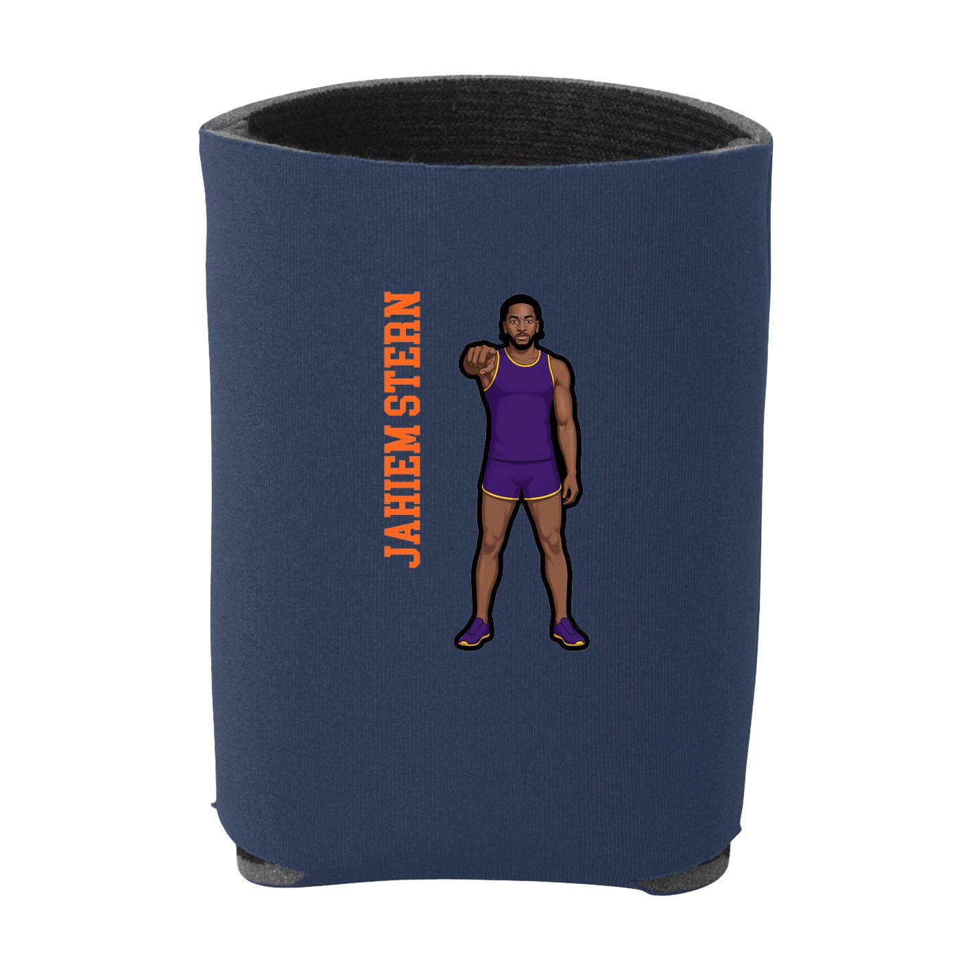 Can Holder — Name Vertical in Navy