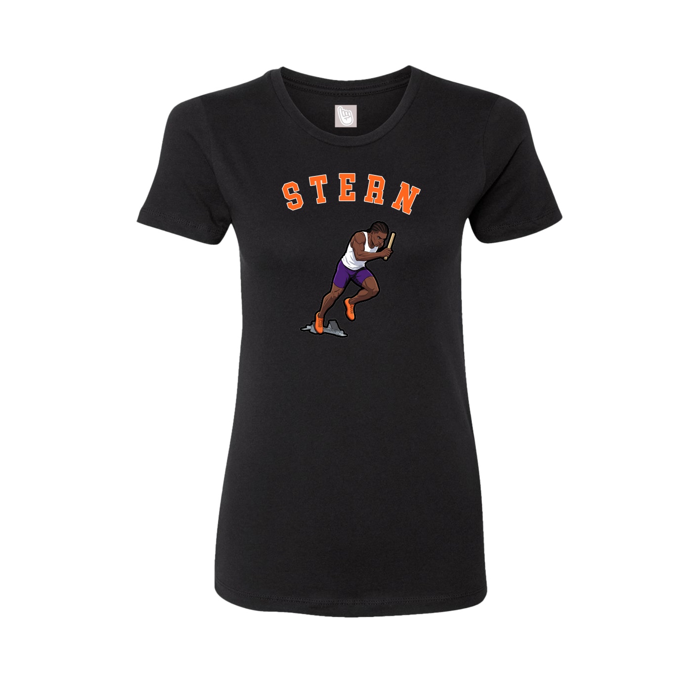 Fitted Women's Tee — Shirsey Arch in Black