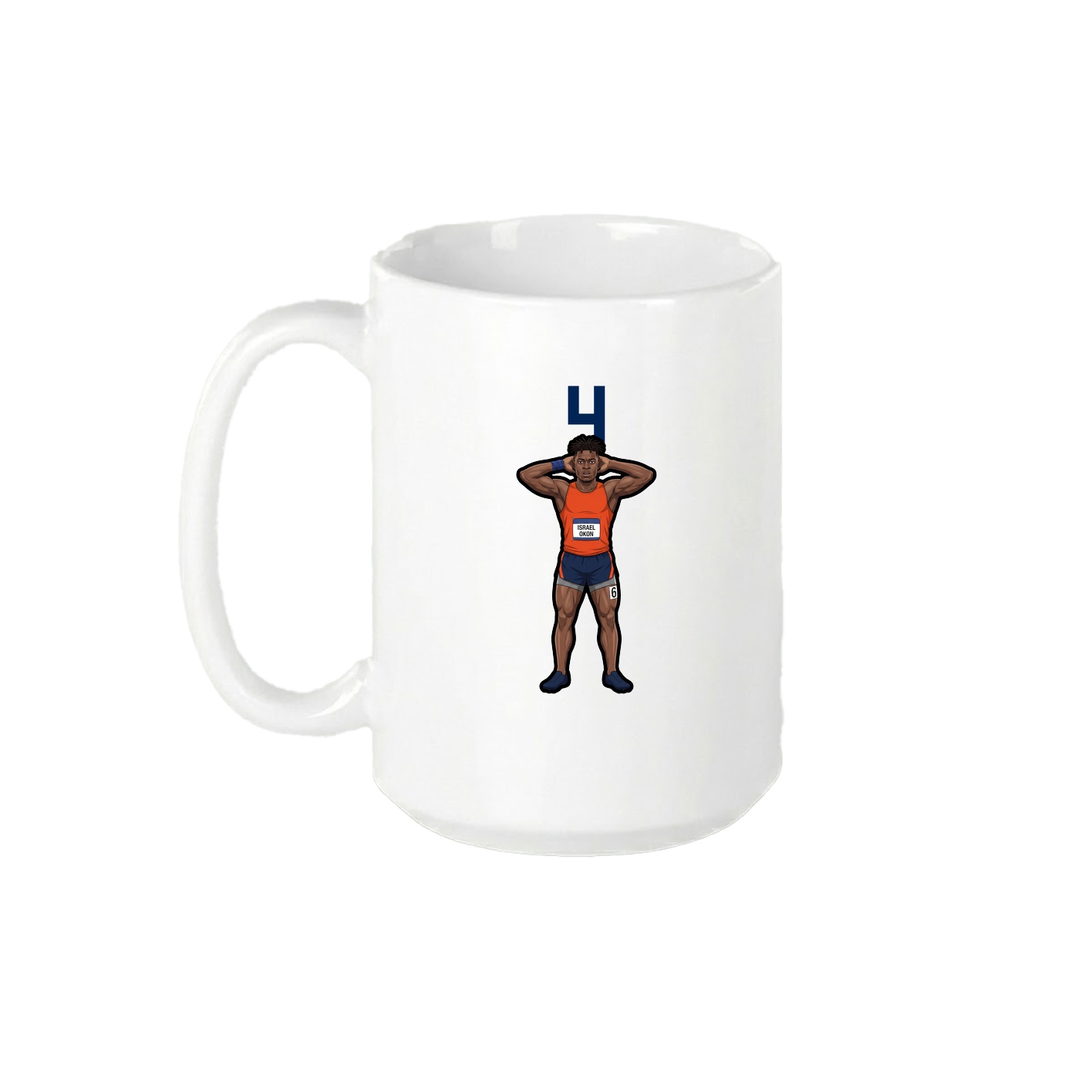 15oz Coffee Mug — Number Top in White
