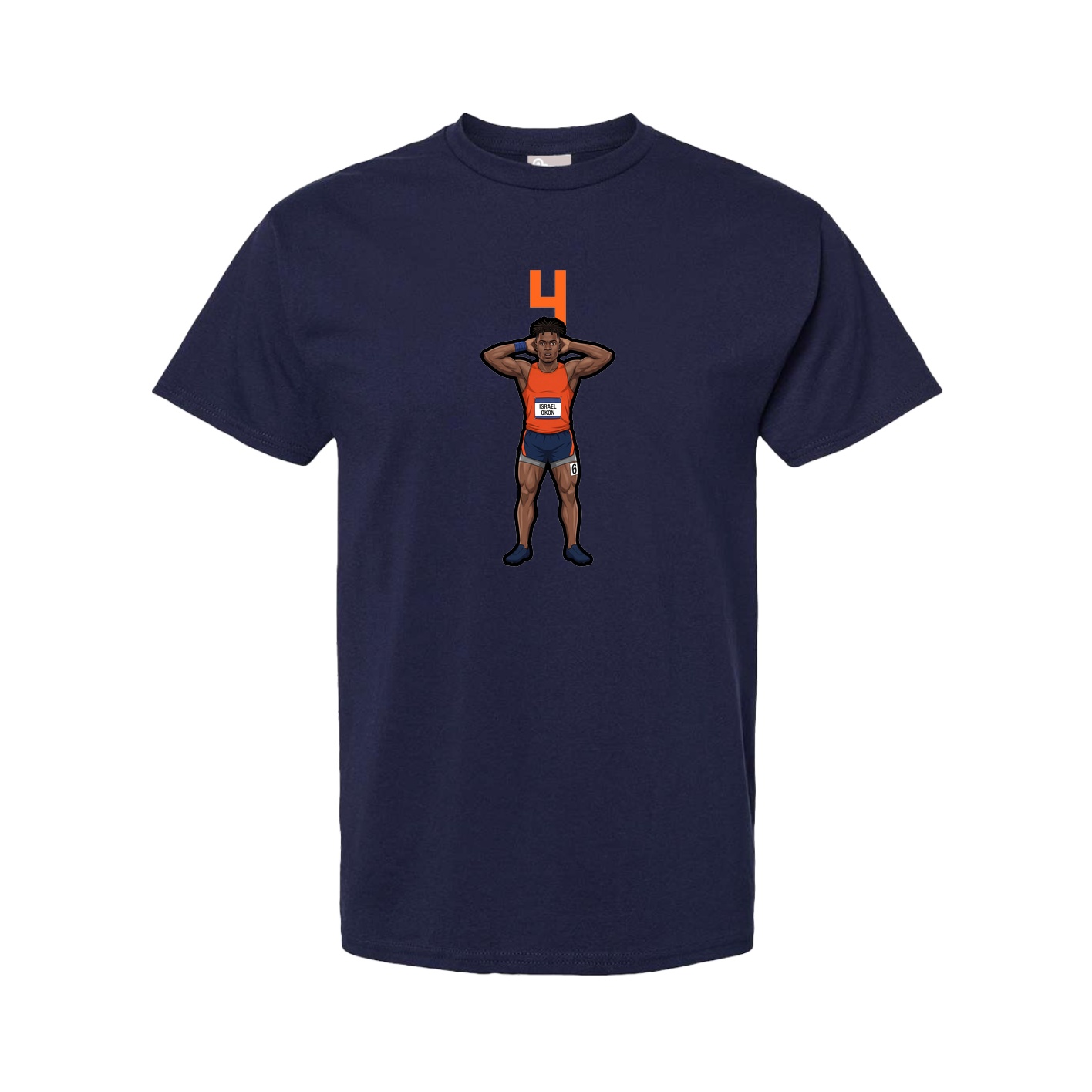 Youth Tee — Number Top in Navy