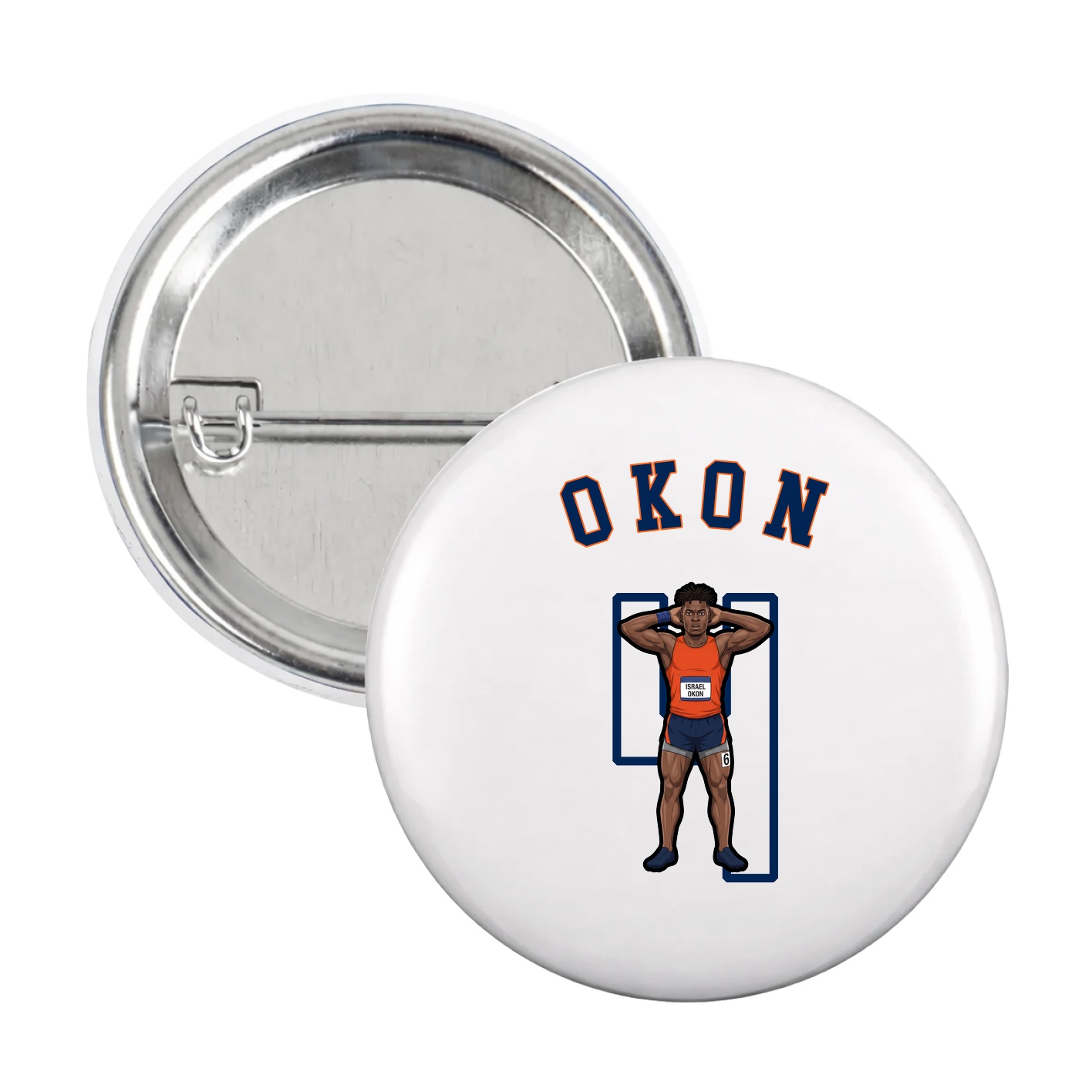 Game Day Button — Shirsey Arch in White