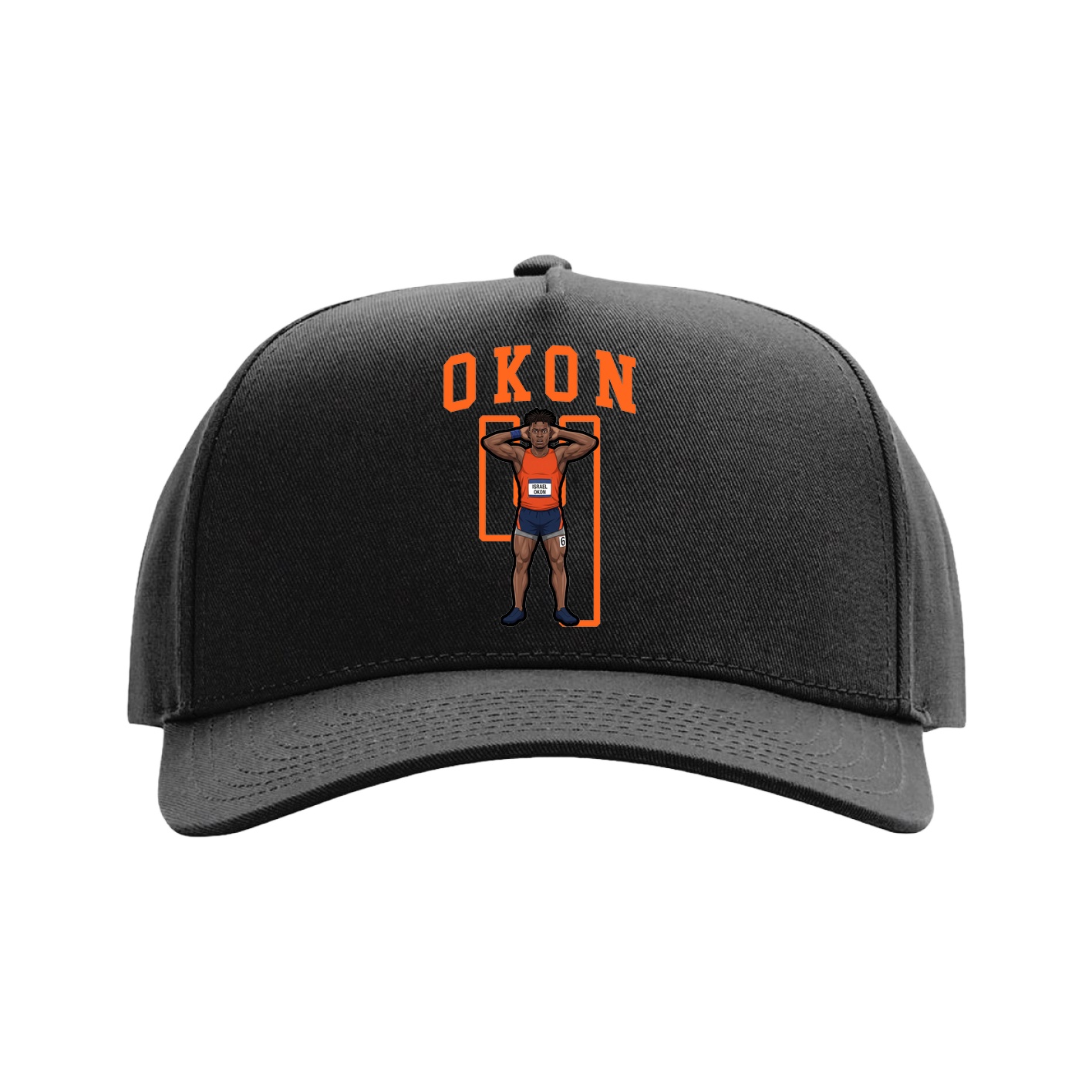 Full Fabric Five-Panel Champ Cap — Shirsey in Black