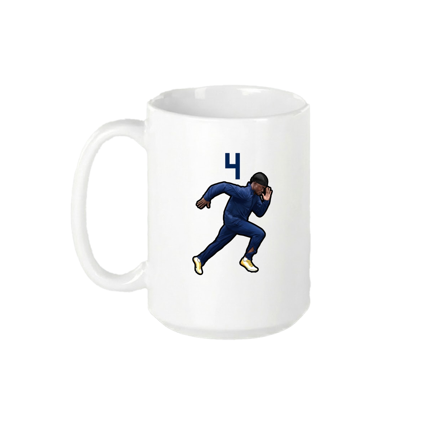 15oz Coffee Mug — Number Top in White