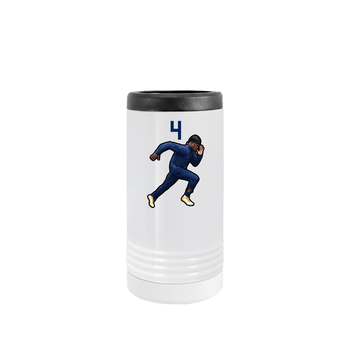 Slim Beverage Holder — Number Top in White