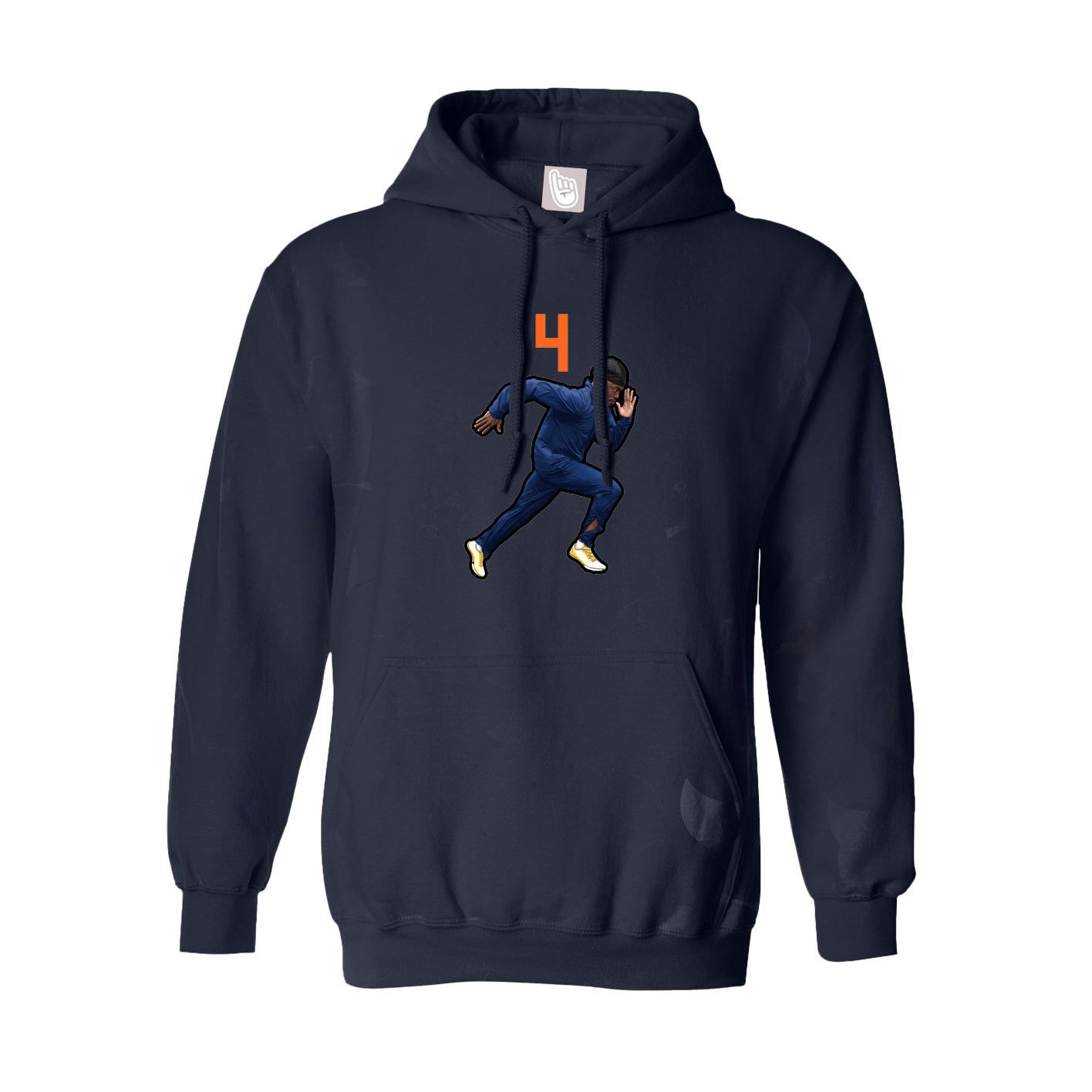 Youth Hoodie — Number Top in Navy