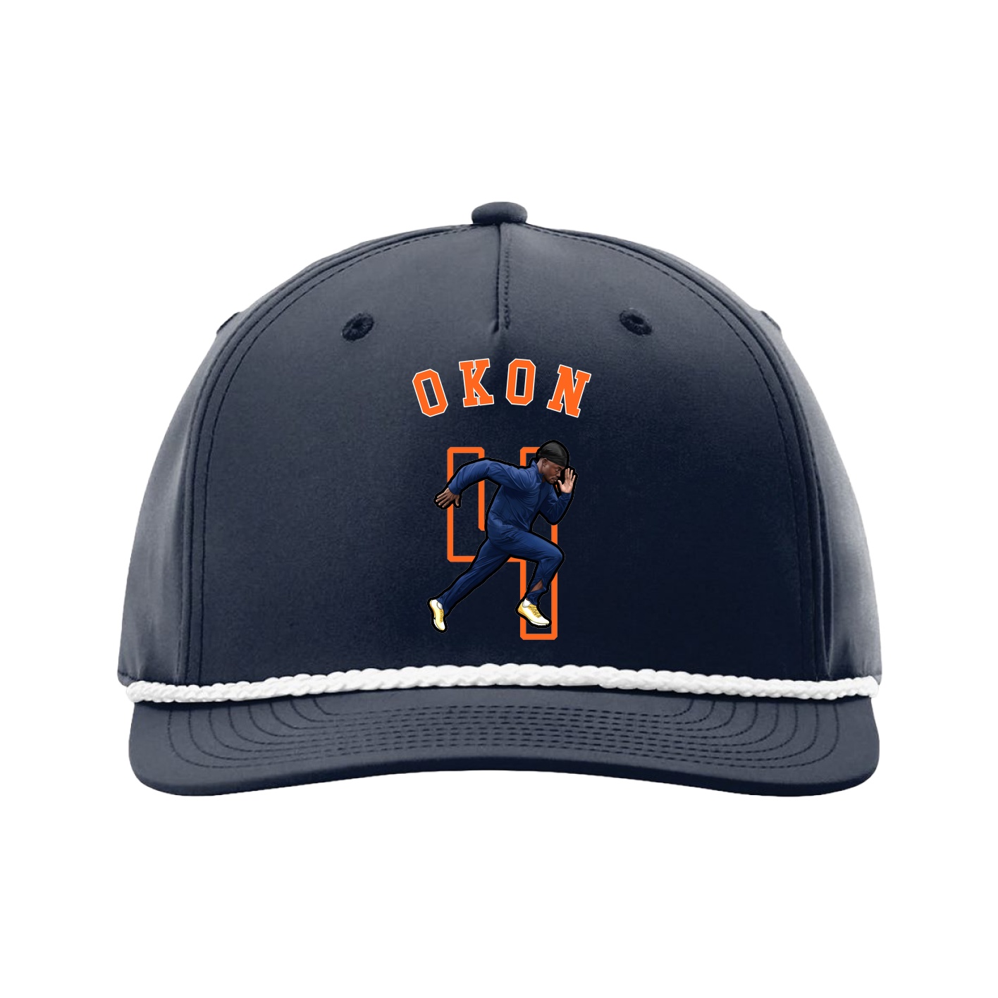 Five-Panel Classic Rope Cap — Shirsey Arch in Navy