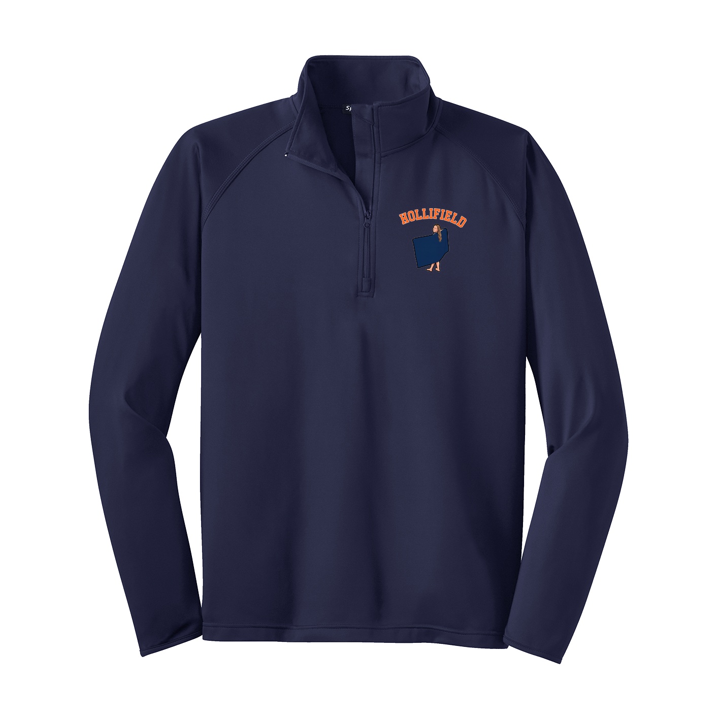 Q-Zip Pullover — Shirsey Arch in Navy