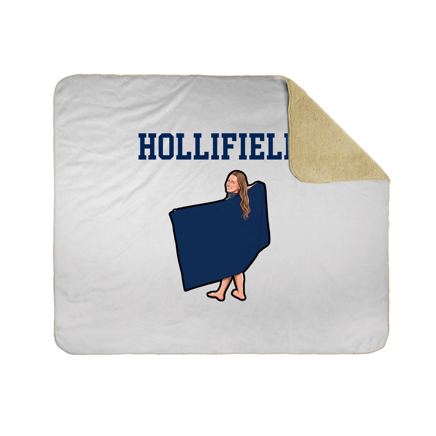 Throw Blanket — Shirsey in White