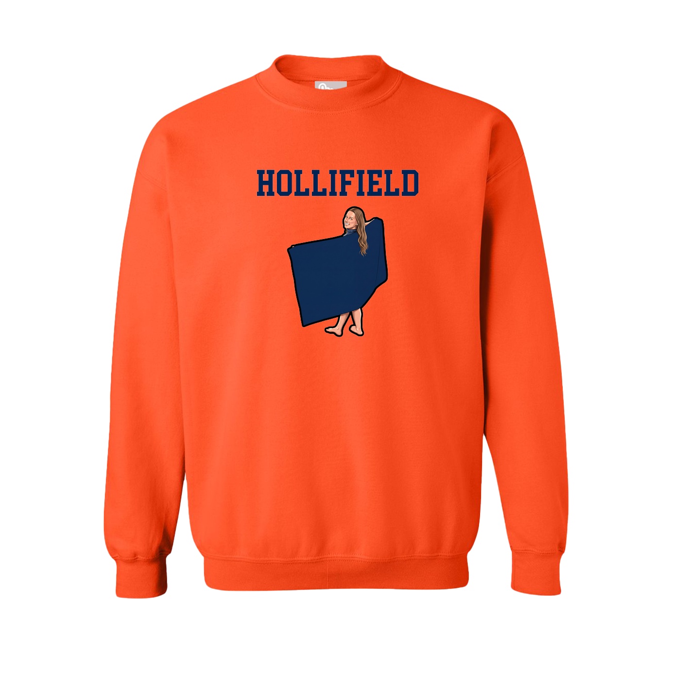 Fleece Crew — Shirsey in Orange