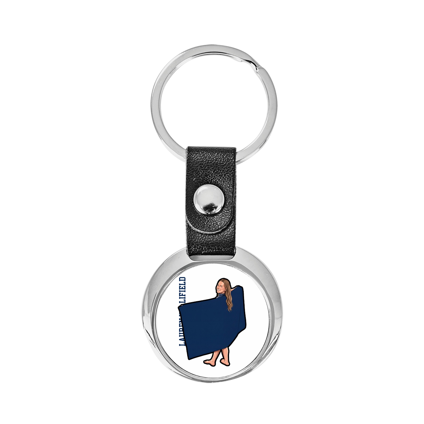 Key Chain — Name Vertical in Classic