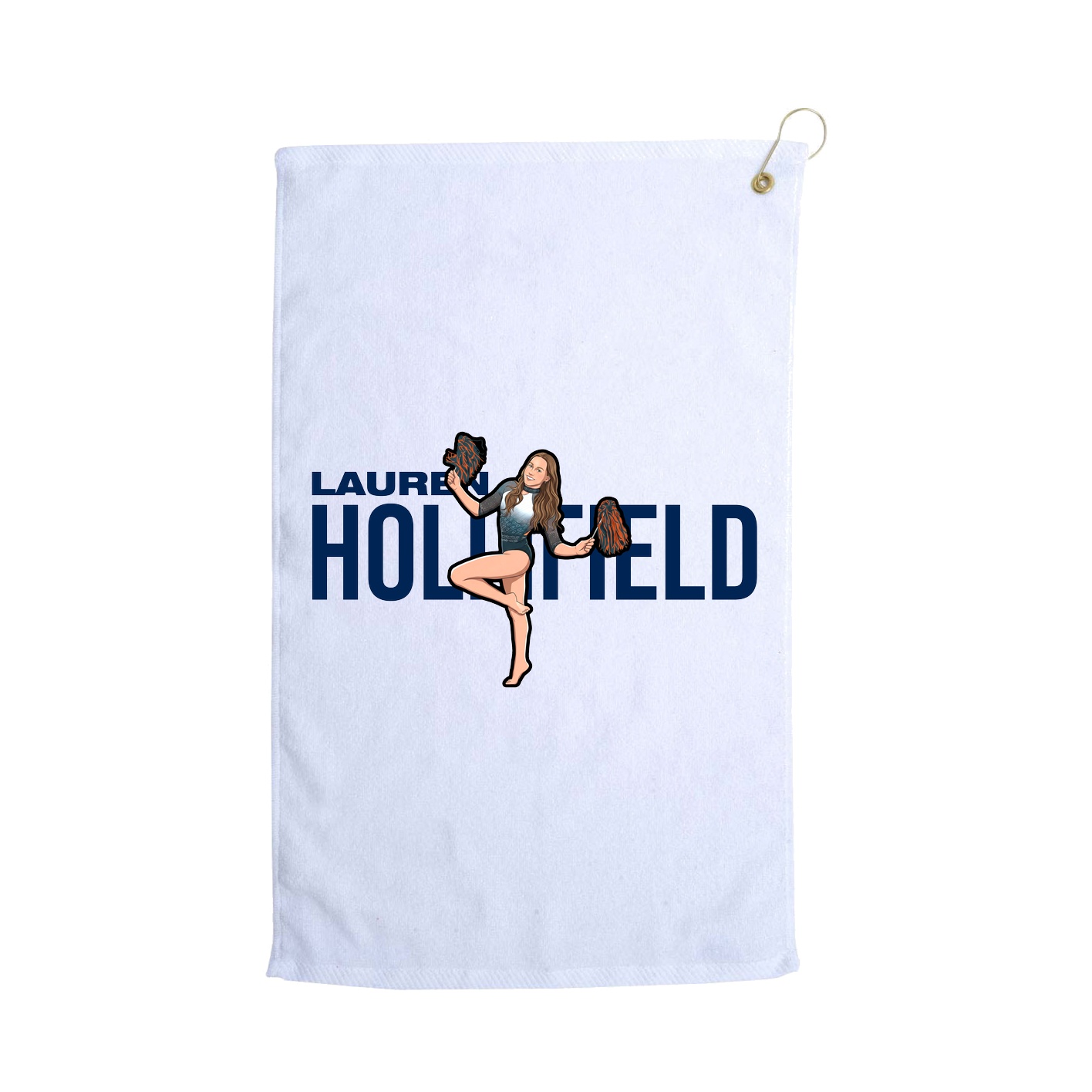 Golf Towel — Player Name in White