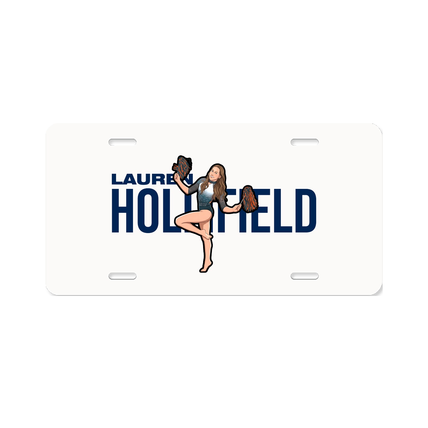 License Plate — Player Name in Classic