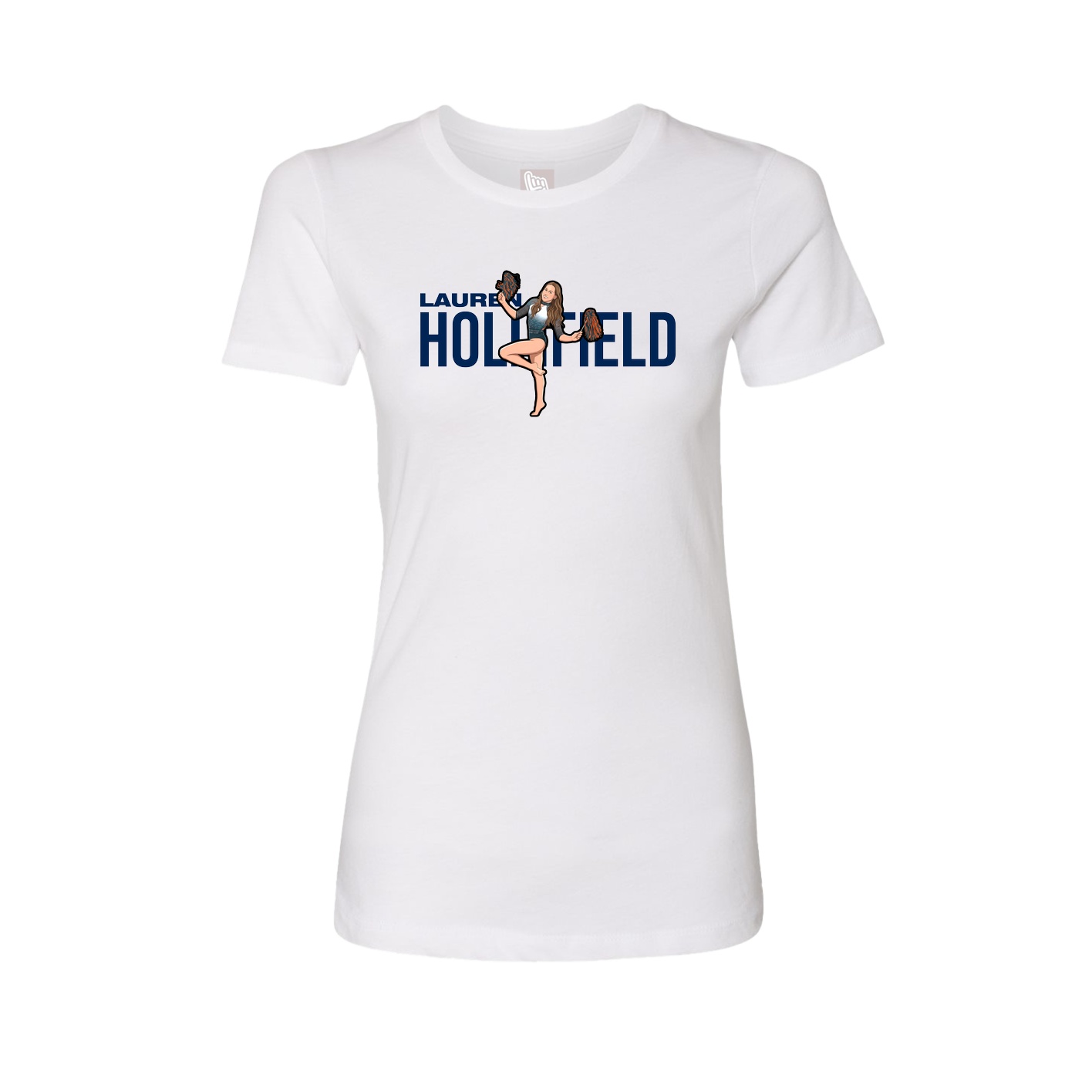Womens Tee — Player Name in White