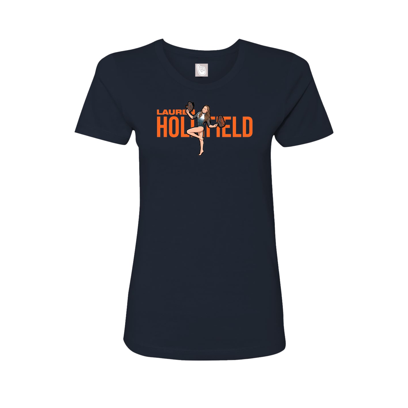 Womens Tee — Player Name in Navy