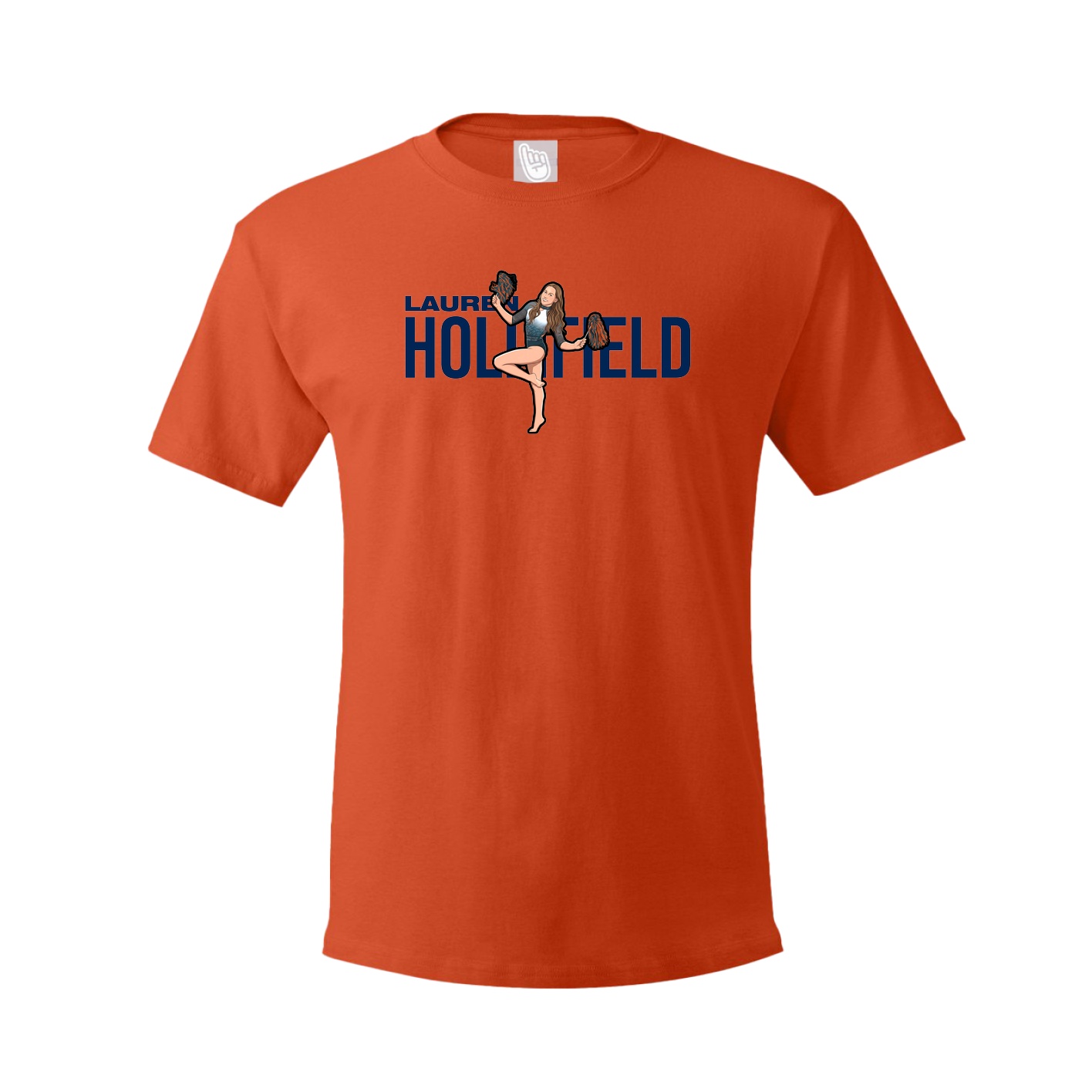 Youth Tee — Player Name in Orange