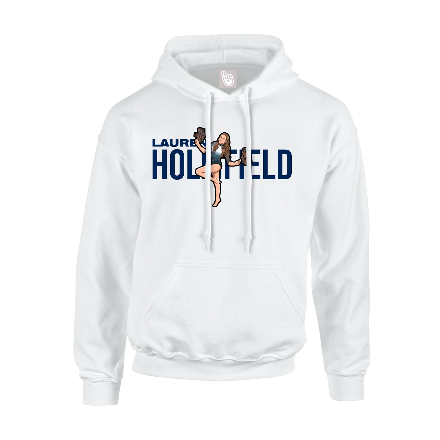 Youth Hoodie — Player Name in White