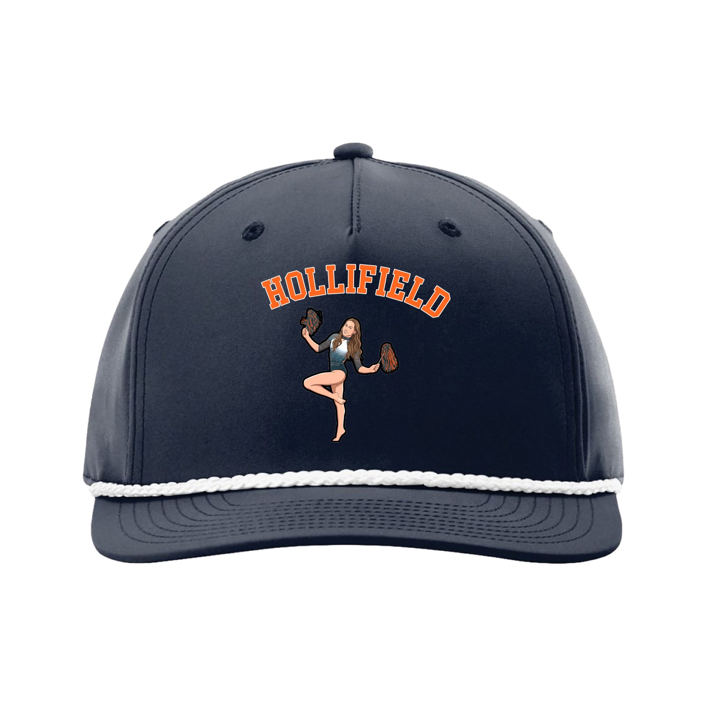 Five-Panel Classic Rope Cap — Shirsey Arch in Navy