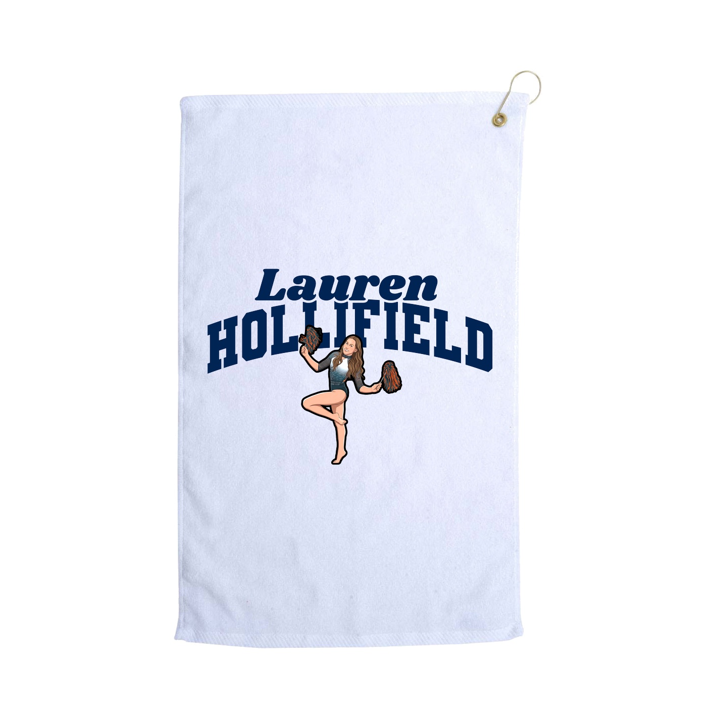 Golf Towel — Signature Arch in White