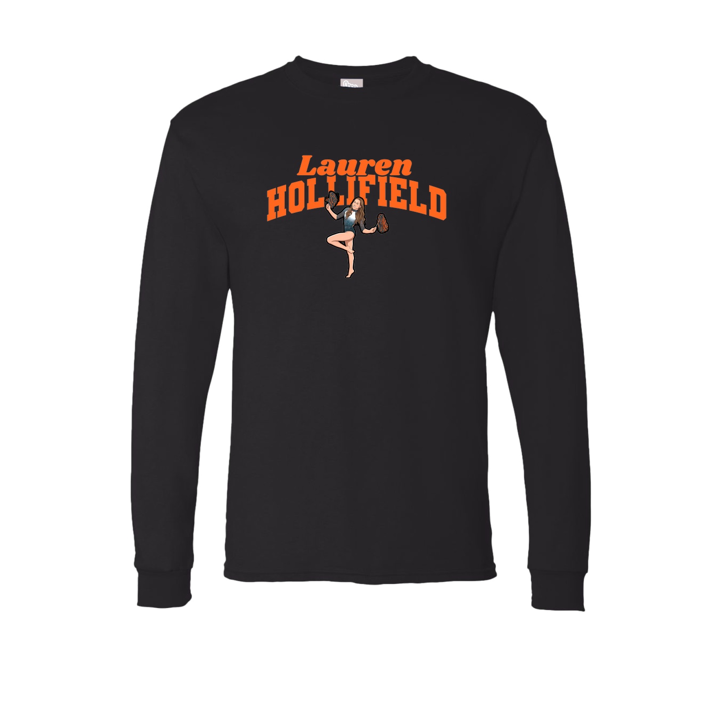 Long Sleeve Tee — Signature Arch in Black