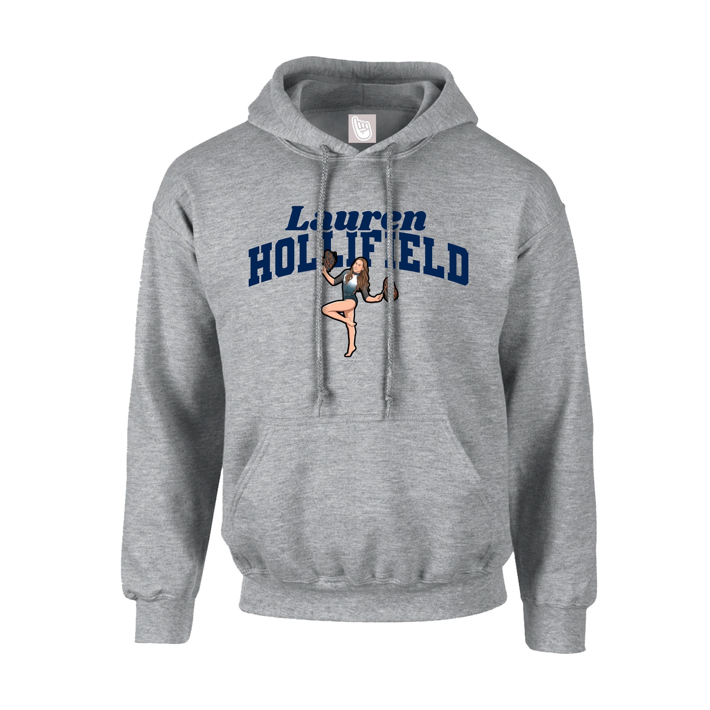 Youth Hoodie — Signature Arch in Grey