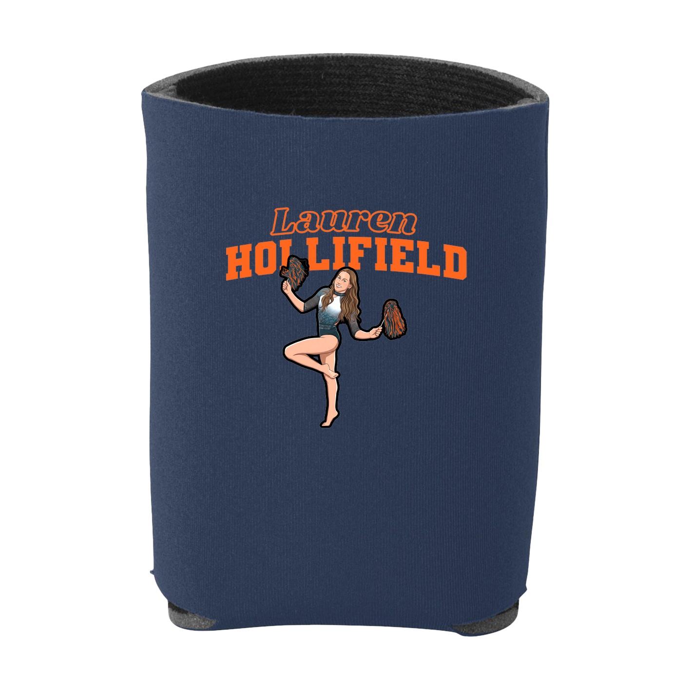 Can Holder — Name Arch in Navy