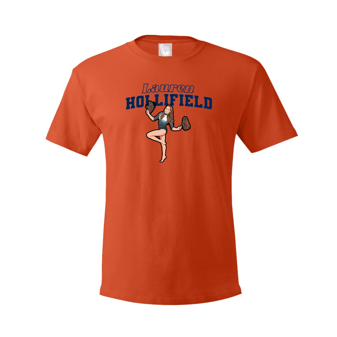 Tee — Name Arch in Orange