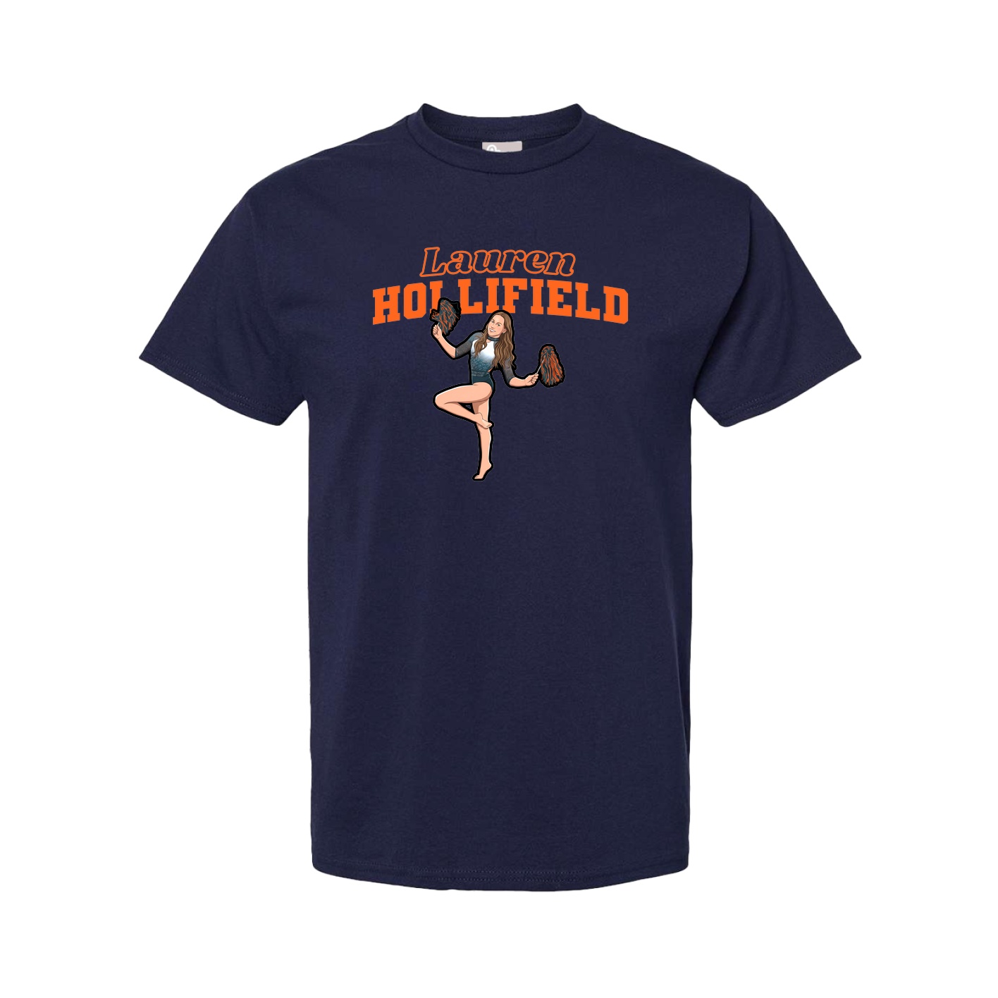 Youth Tee — Name Arch in Navy