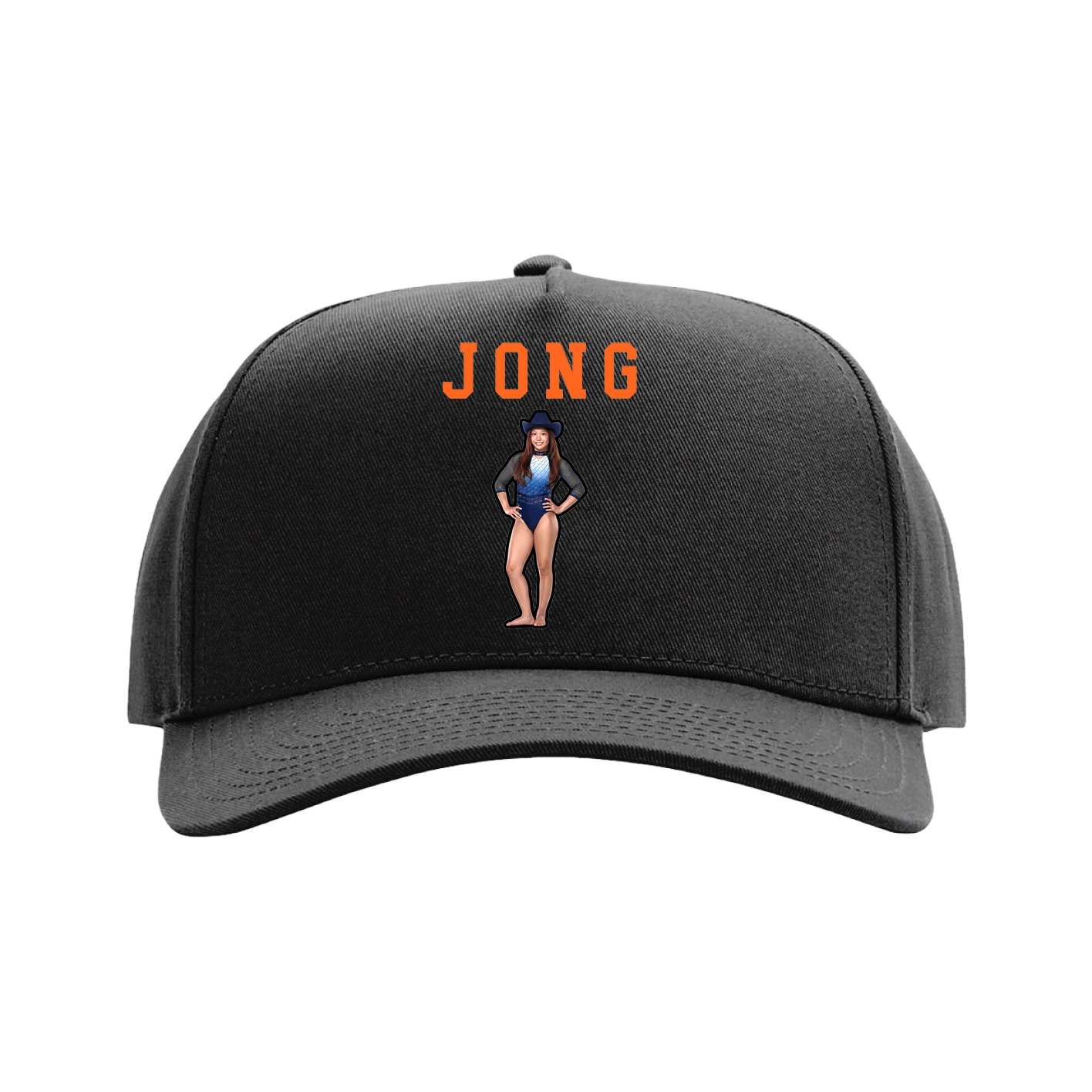 Full Fabric Five-Panel Champ Cap — Shirsey in Black