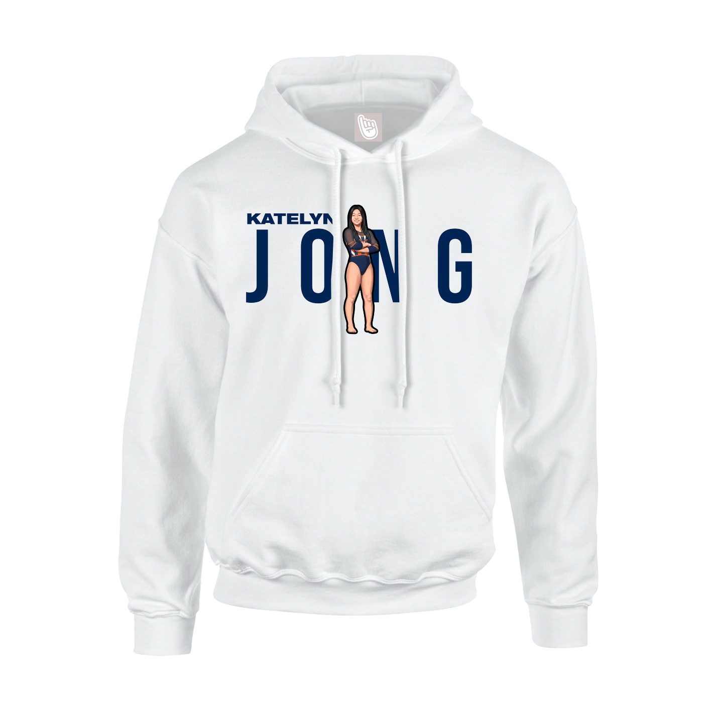 Youth Hoodie — Player Name in White