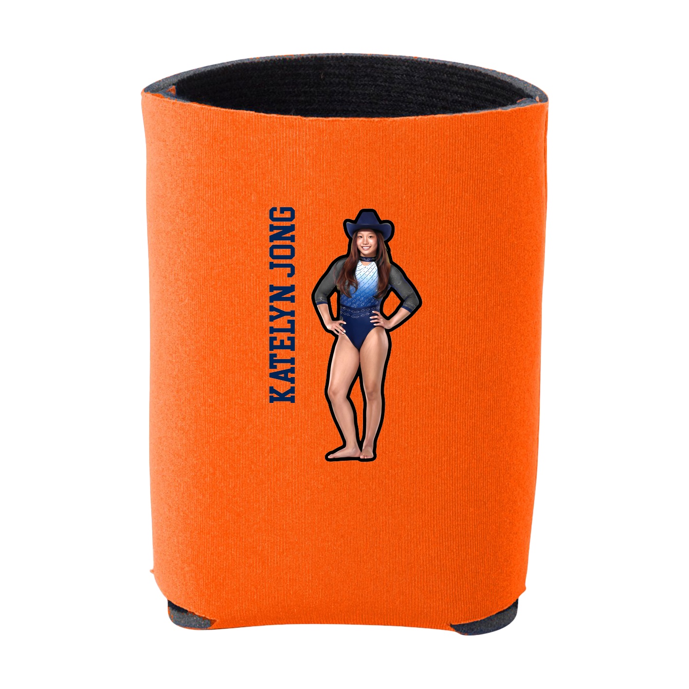 Can Holder — Name Vertical in Orange