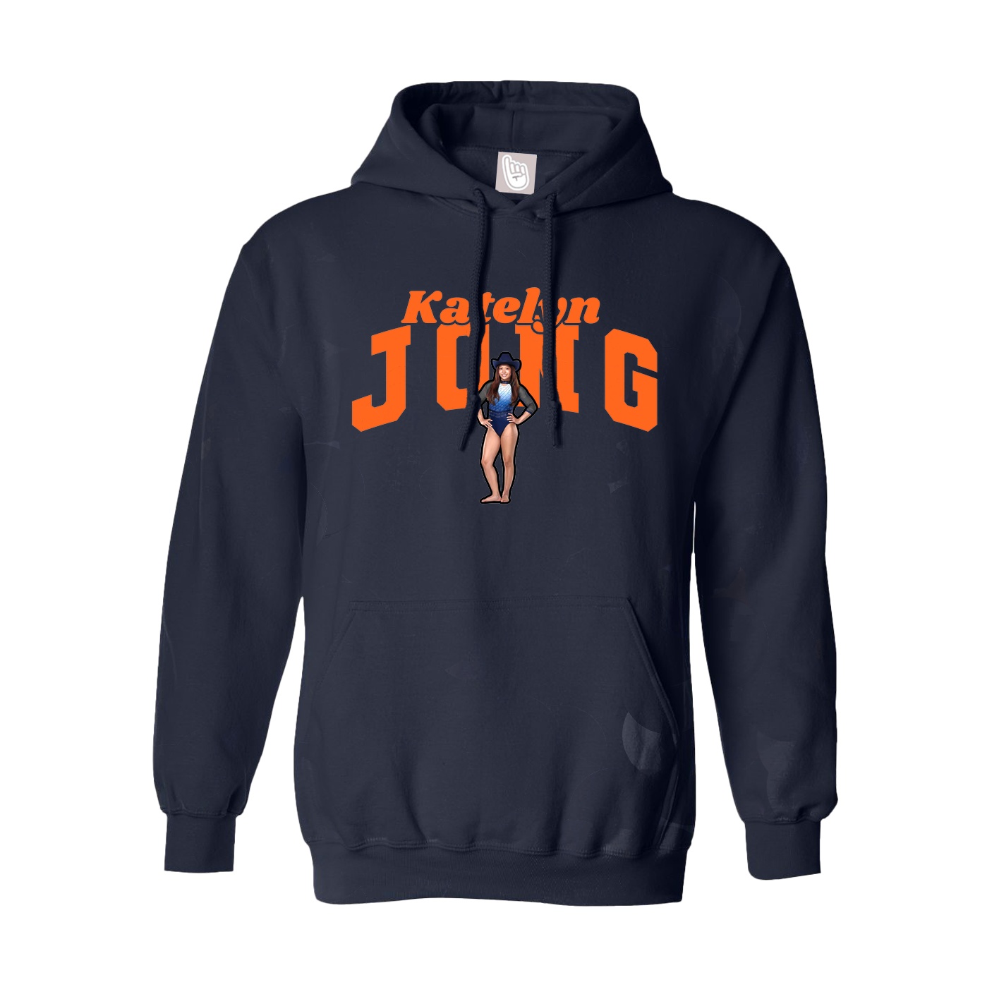 Youth Hoodie — Signature Arch in Navy