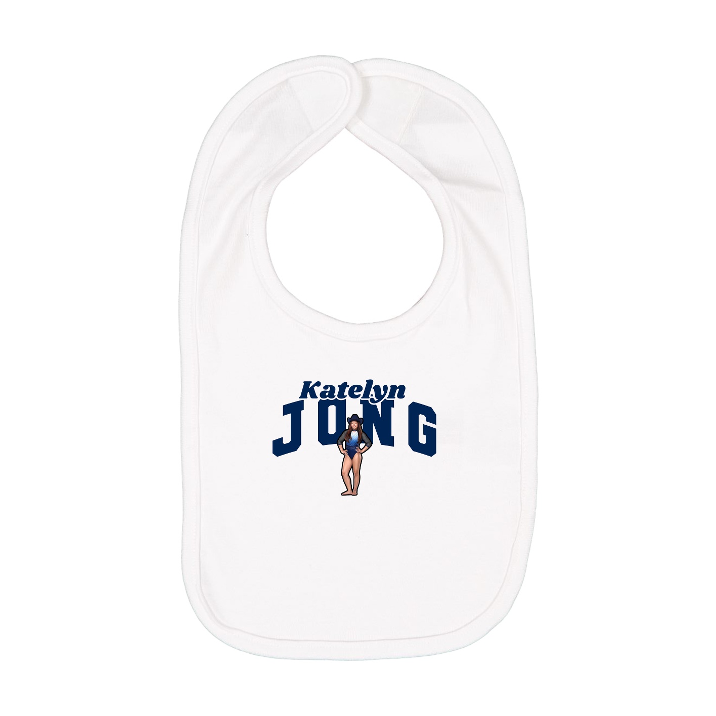 Infant Bib — Signature Arch in White