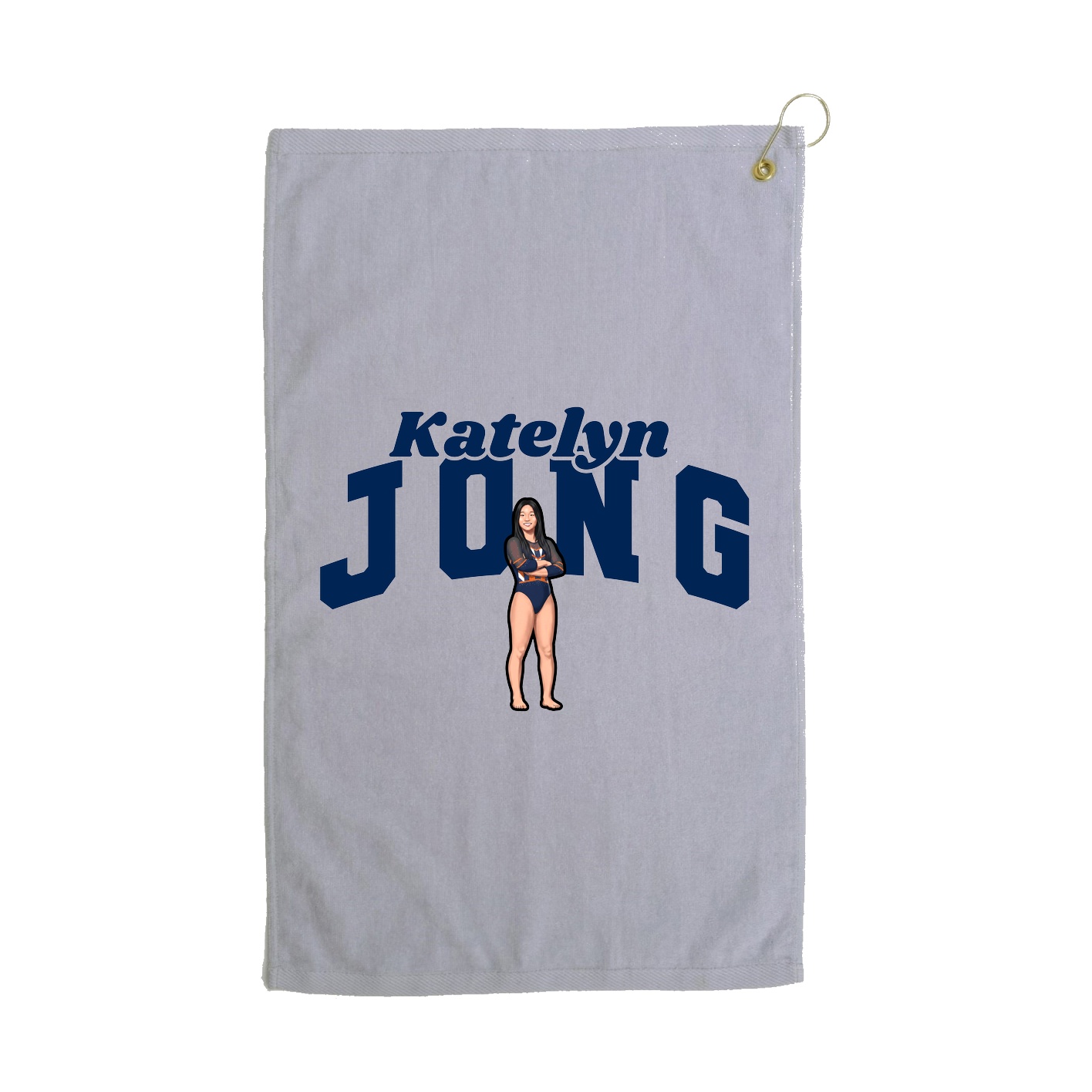 Golf Towel — Signature Arch in Grey