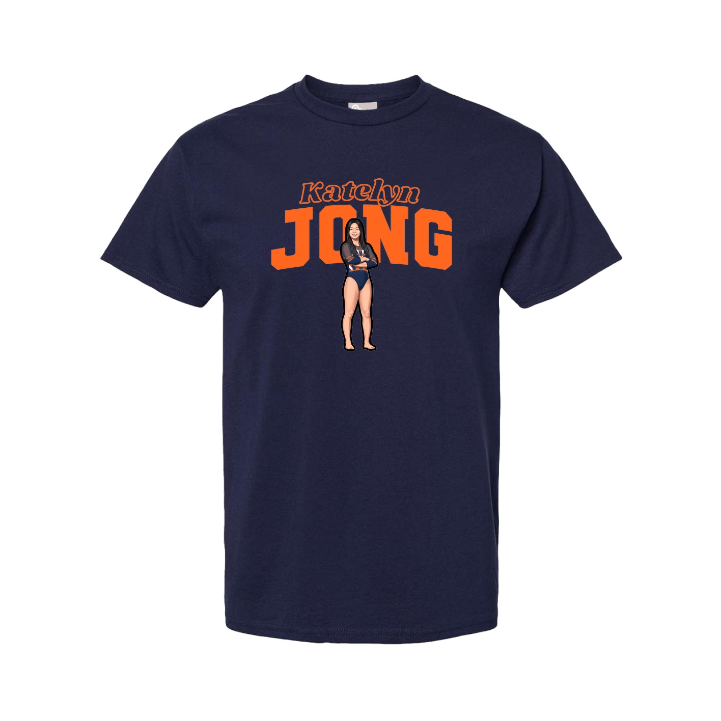 Tee — Name Arch in Navy