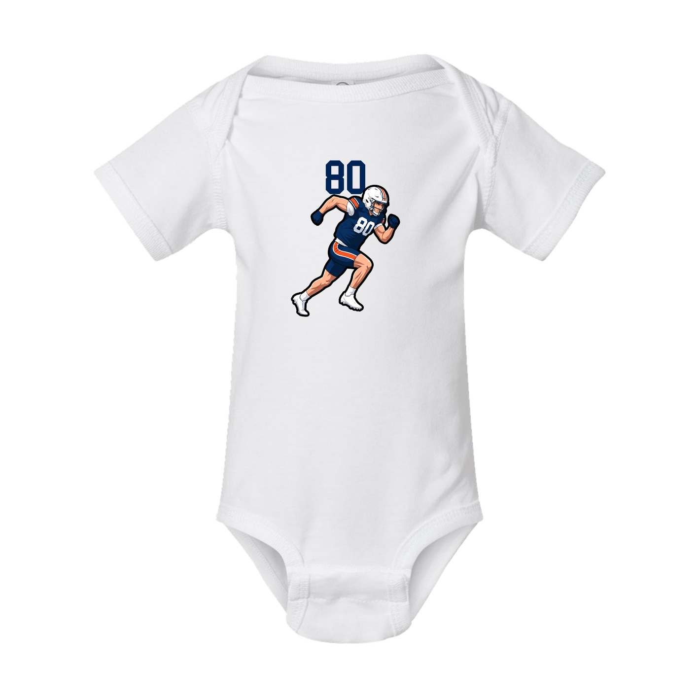 Baby Onesie — Number Top in White