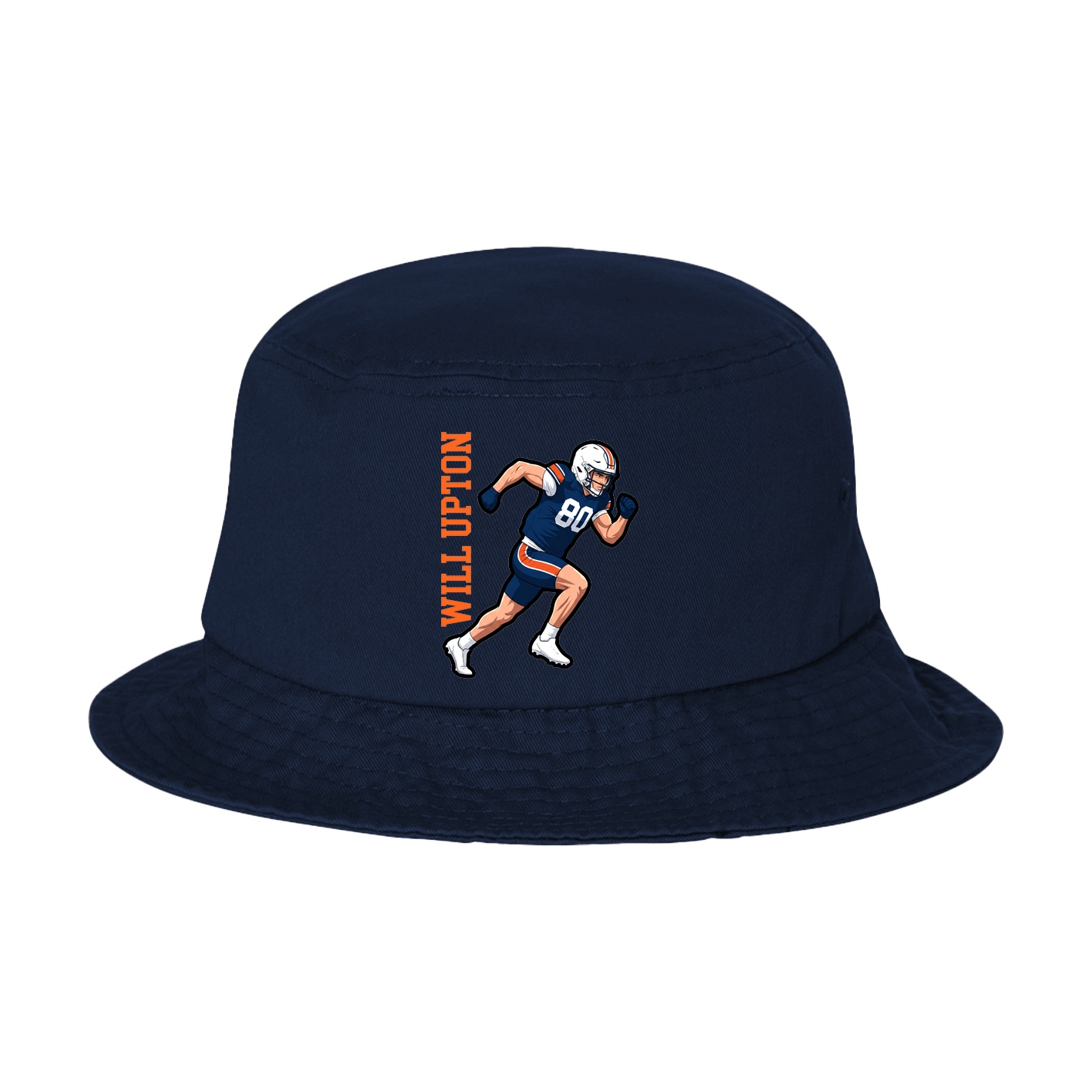 Bucket Cap — Name Vertical in Navy