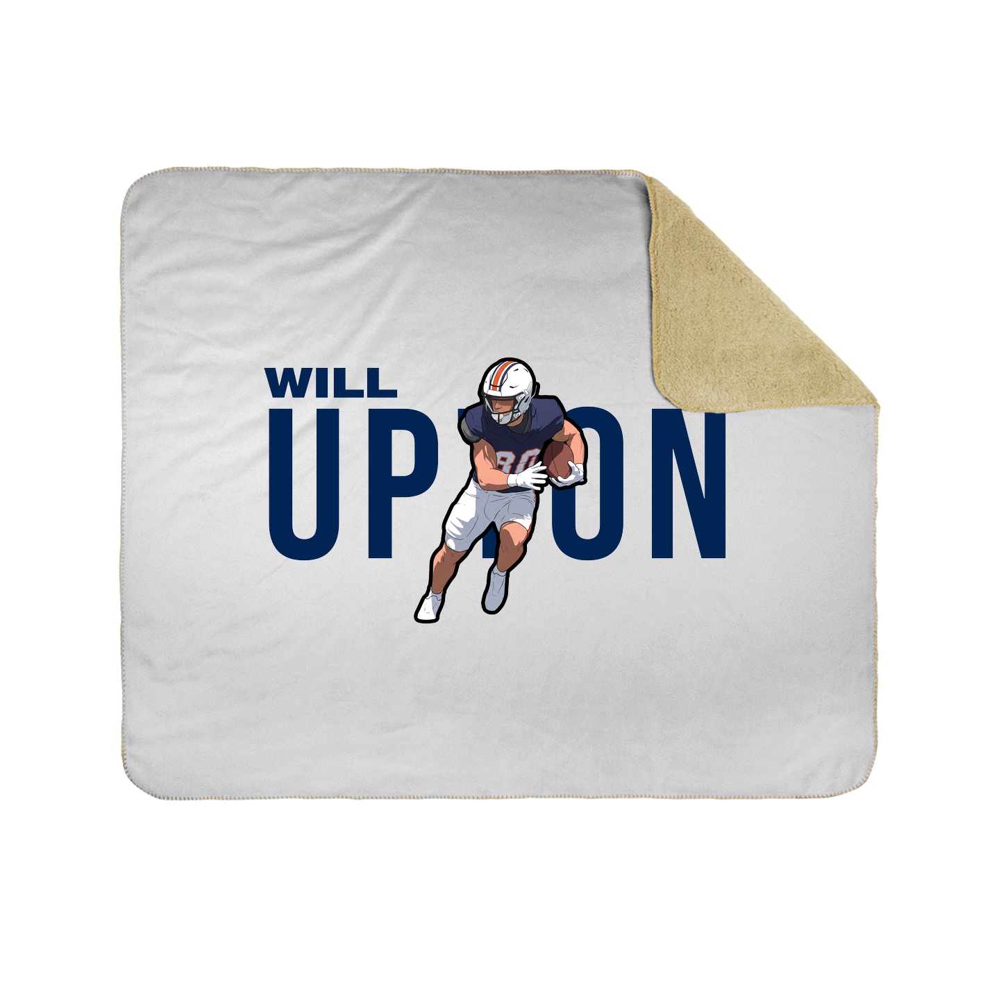 Throw Blanket — Player Name in White
