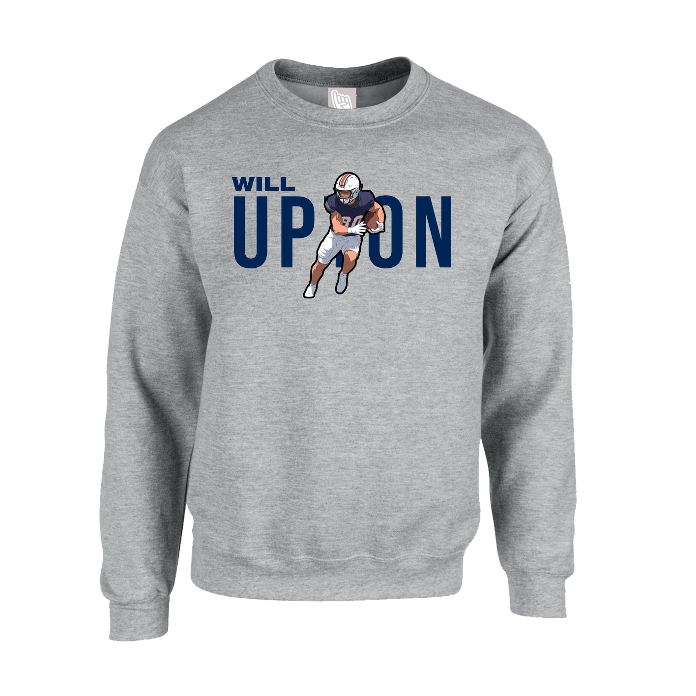 Fleece Crew — Player Name in Grey