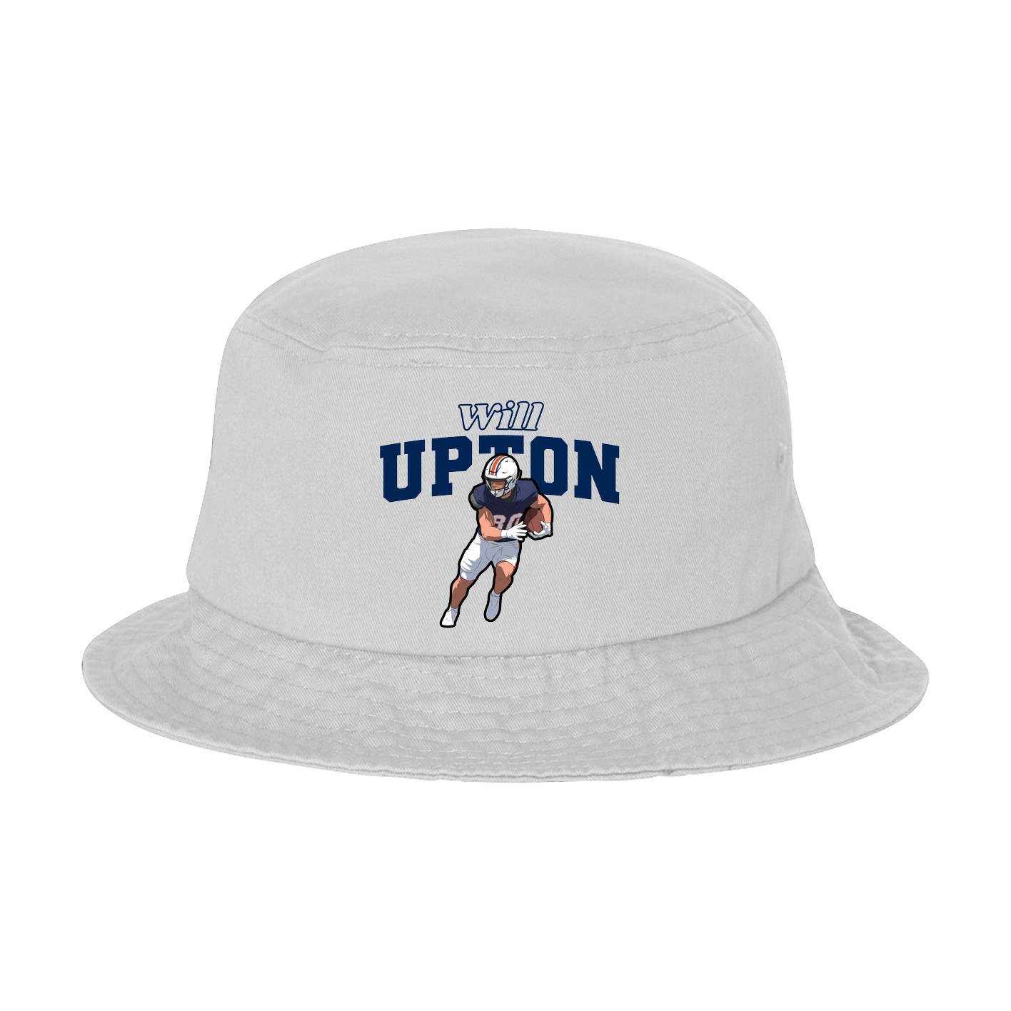 Bucket Cap — Name Arch in White